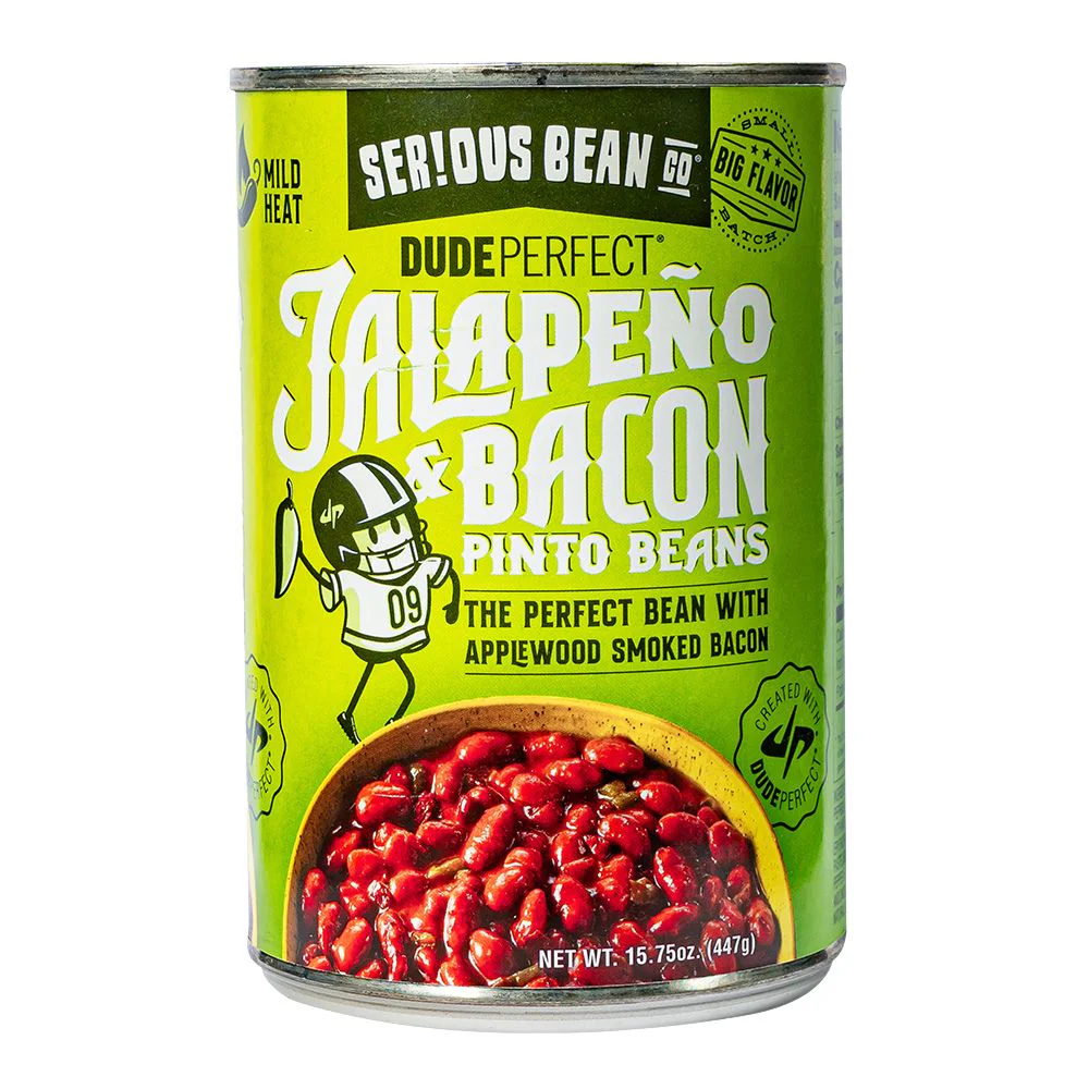 Serious Bean Co Jalapeno & Bacon Pinto Beans, fagioli con jalapeno e bacon da 447g