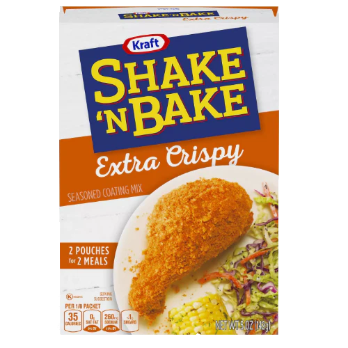 Shake'n'Bake Extra Crispy Chicken Coating, pangrattato per panature da 141g