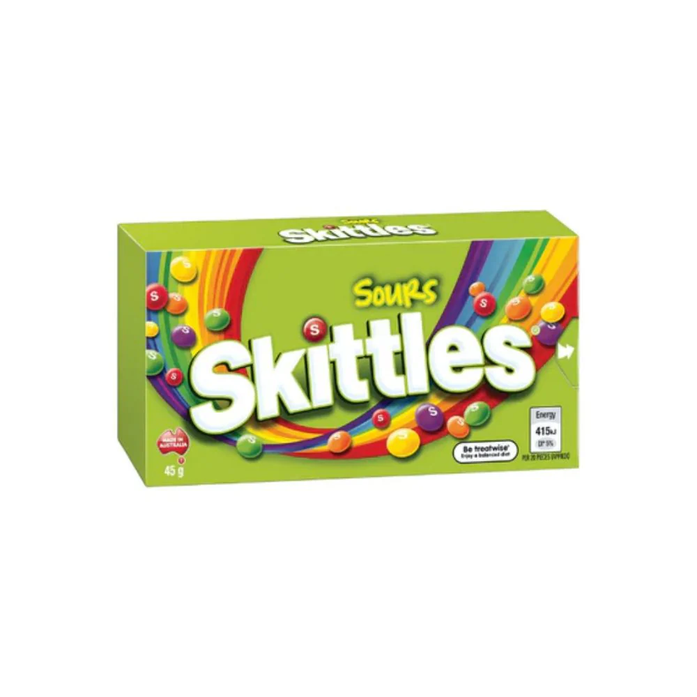 Skittles Crazy Sour, caramelle aspre alla frutta da 45g