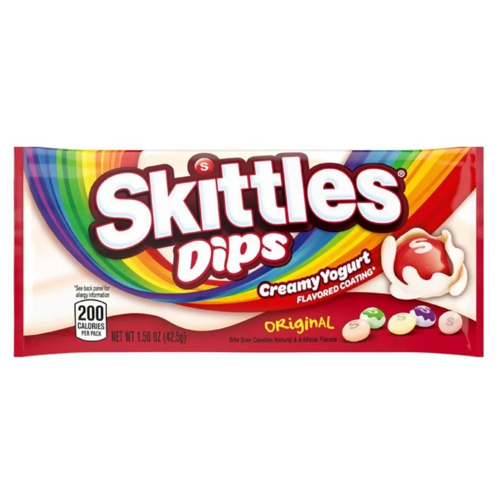 Skittles Dips Fruits, confetti alla frutta ricoperti di yogurt da 35g