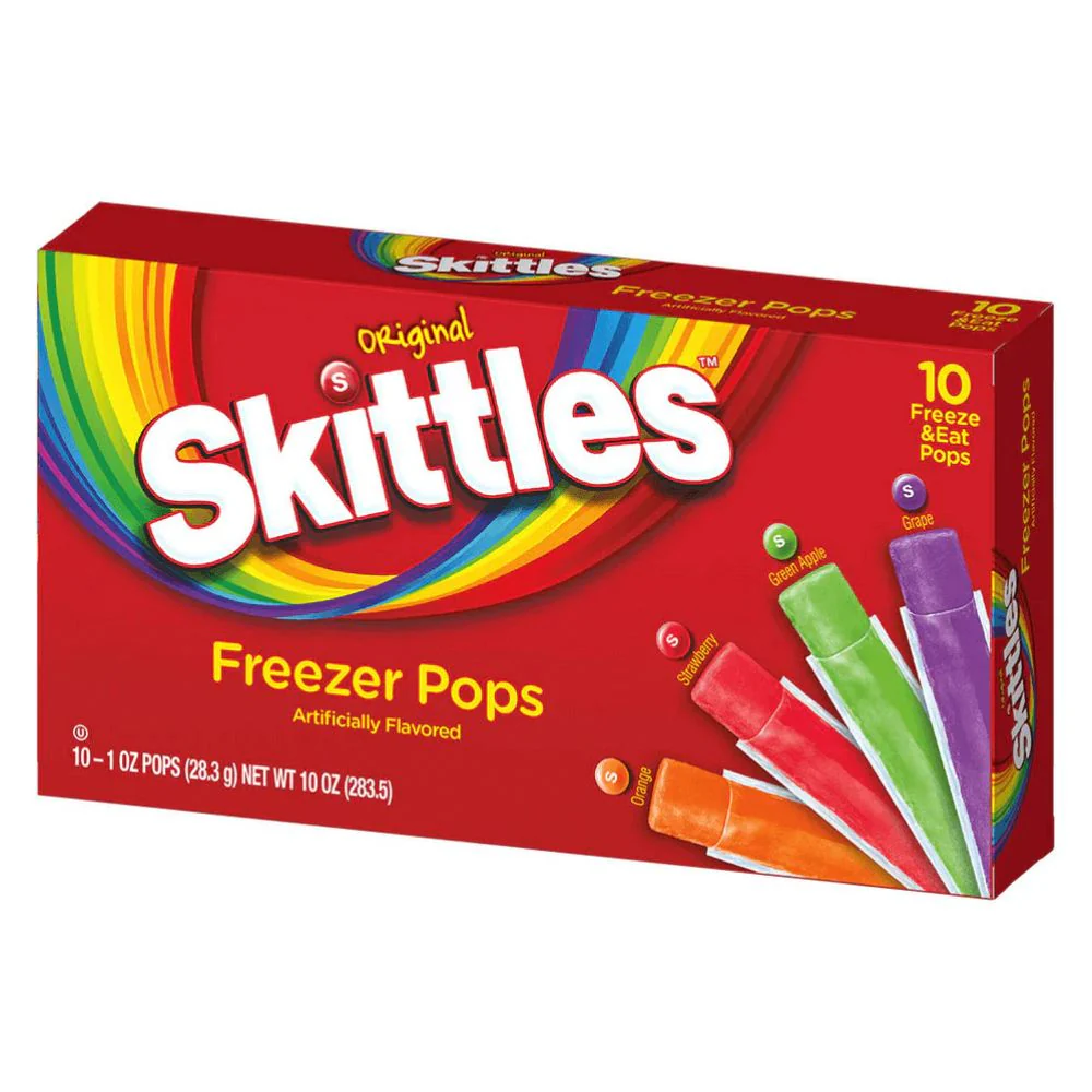 Skittles Freezer Pops, ghiaccioli alla frutta da 283g
