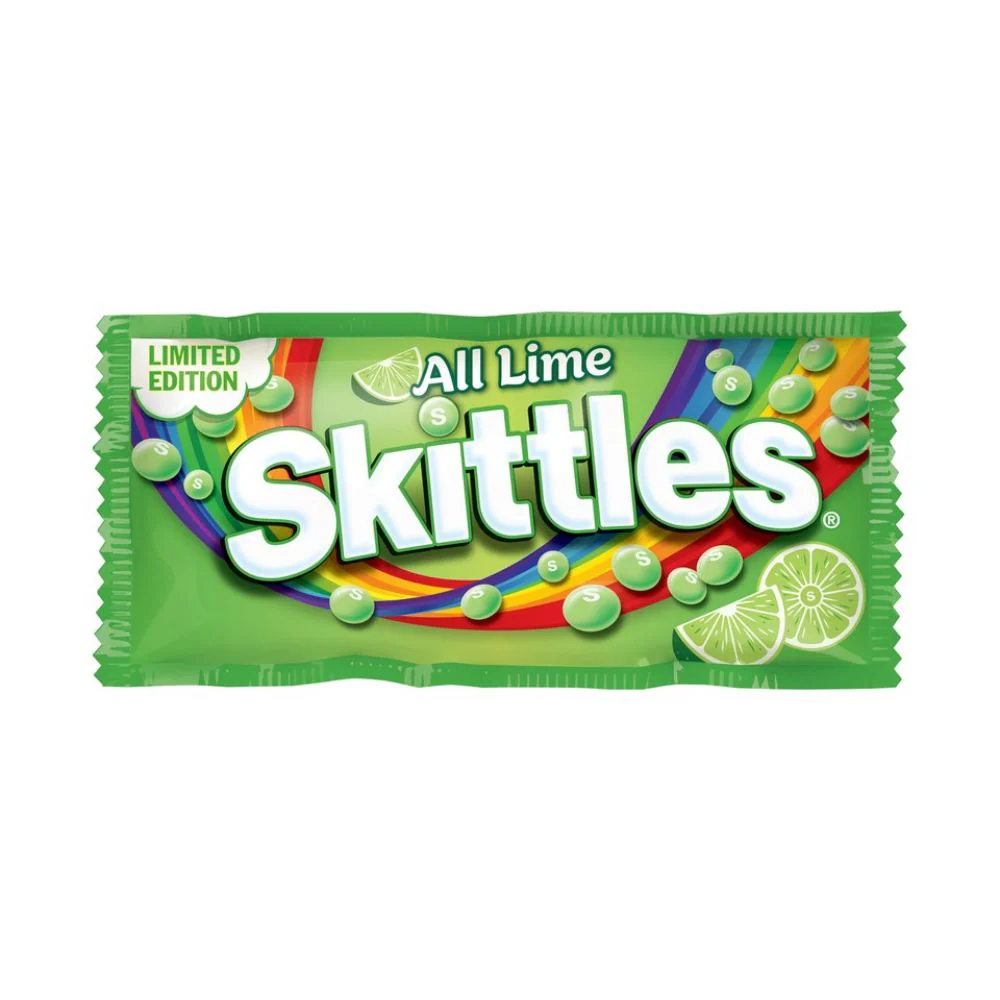 Skittles Lime Limited Edition, caramelle al lime in edizione limitata da 50g
