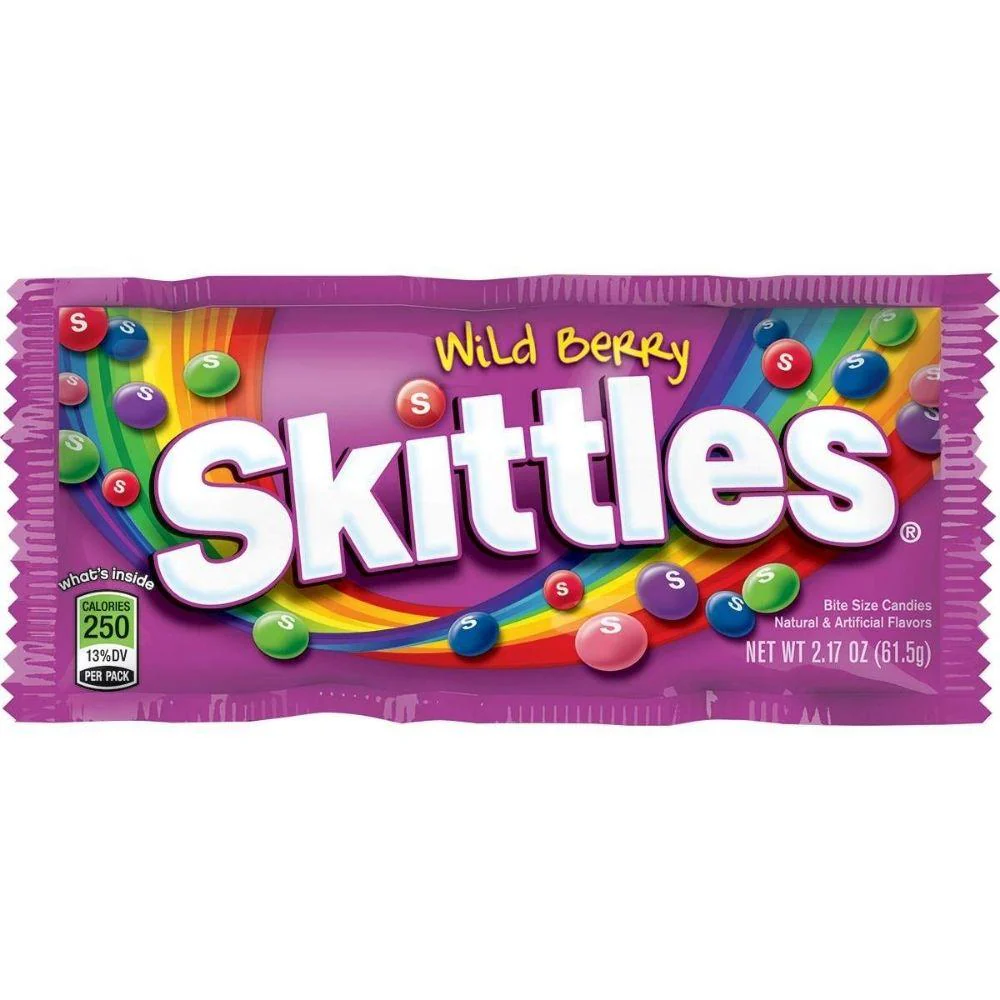Skittles Wild Berry, confetti ai frutti di bosco da 61.5g