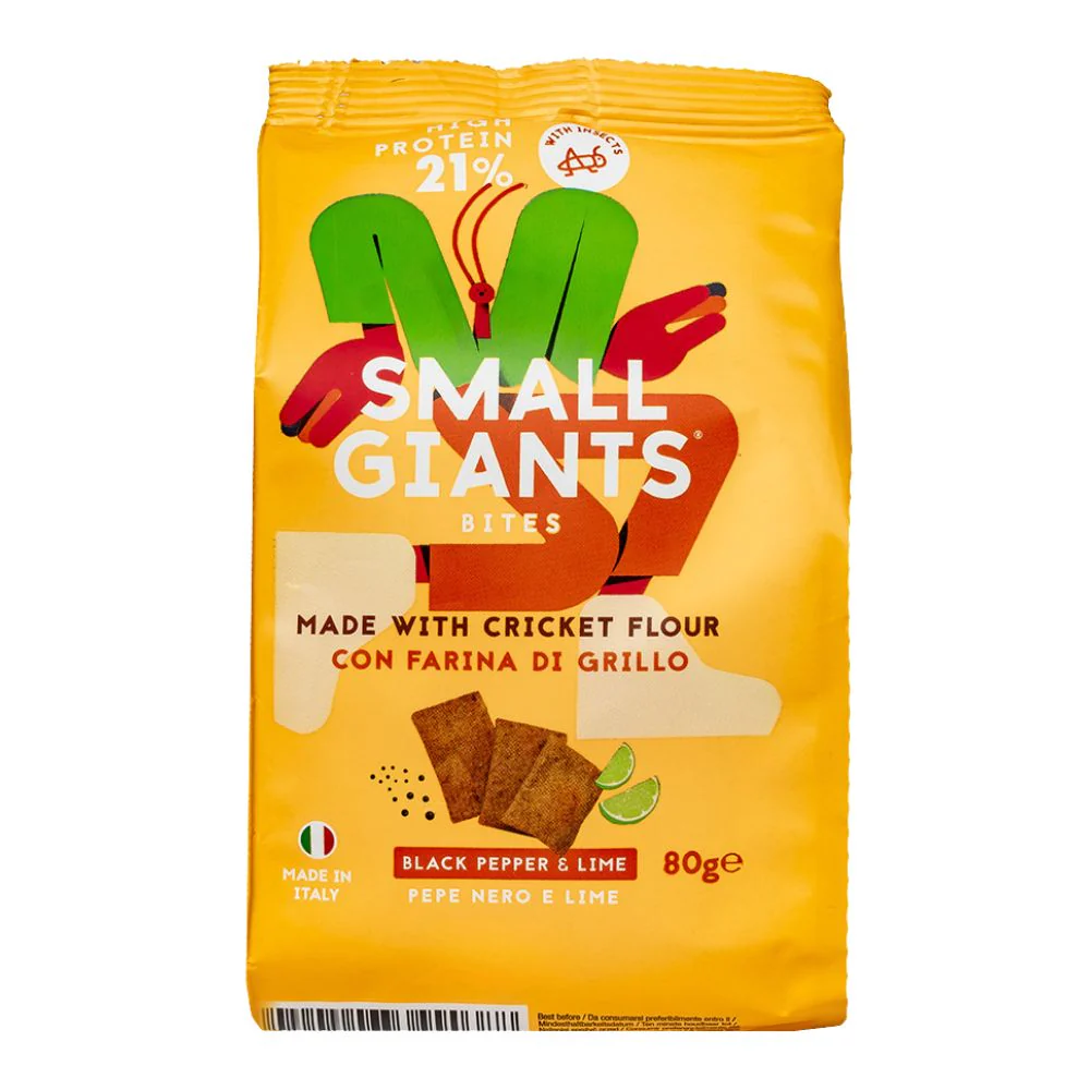 Small Giants Bites Pepper & Lime, bites aromatizzati al gusto di pepe nero e lime da 80g