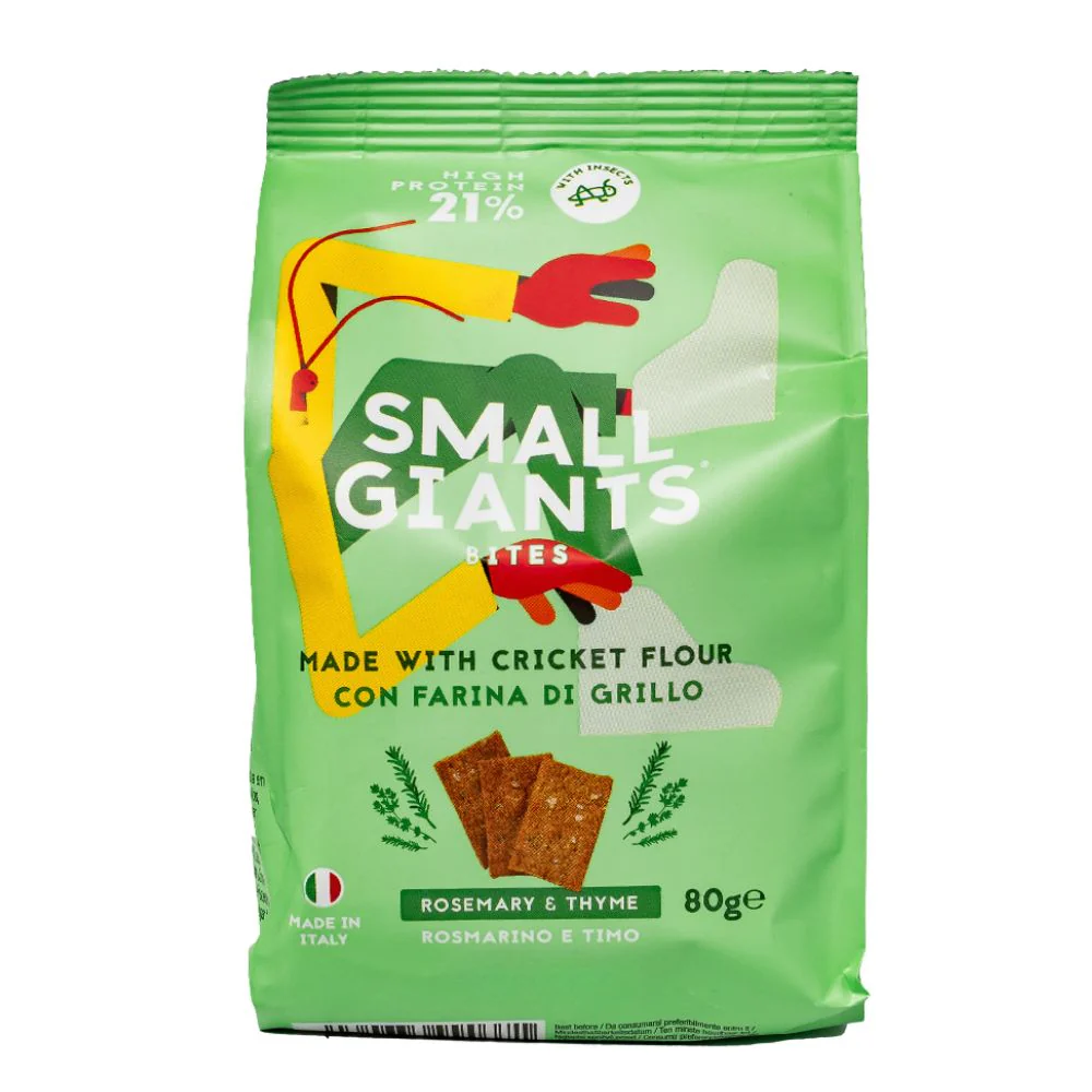 Small Giants Bites Rosemary & Thyme, bites aromatizzati al gusto di rosmarino e timo da 80g
