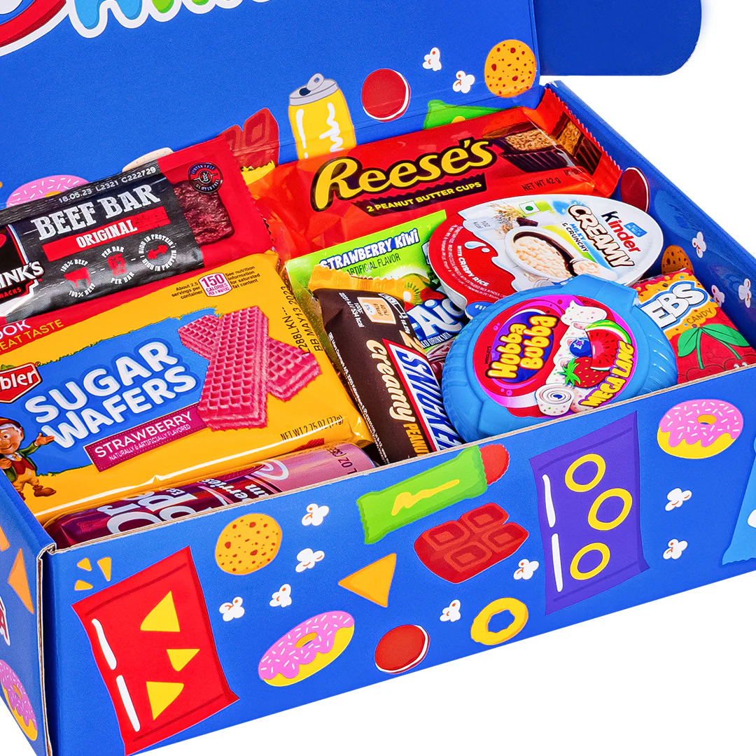 Snack box “Cool to be Happy”, scatola a sorpresa da 20 snack dolci, salati e bevande - Image 3