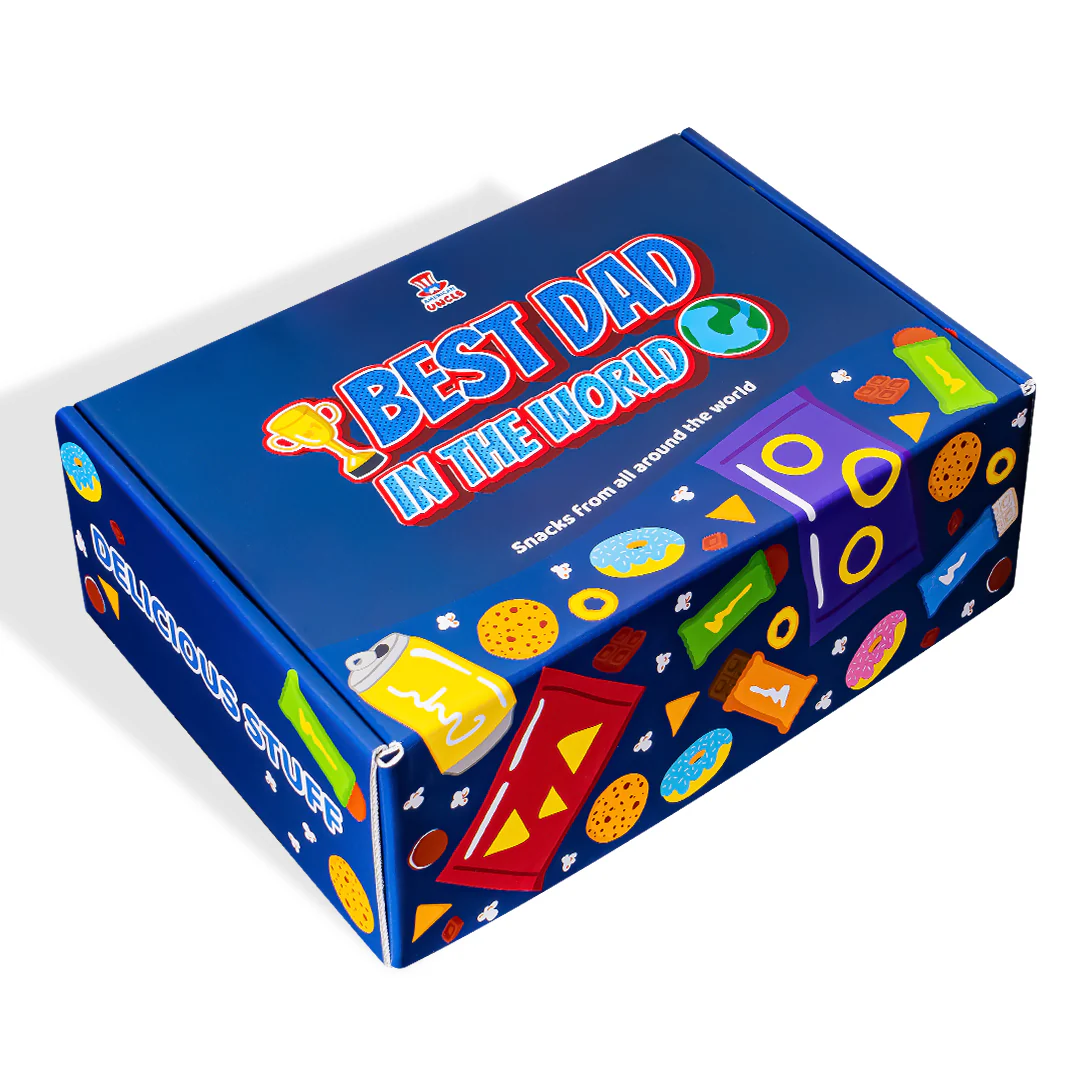Snack Box "Best Dad", scatola a sorpresa da 20 snack dolci, salati e bevande per il papà - Image 2