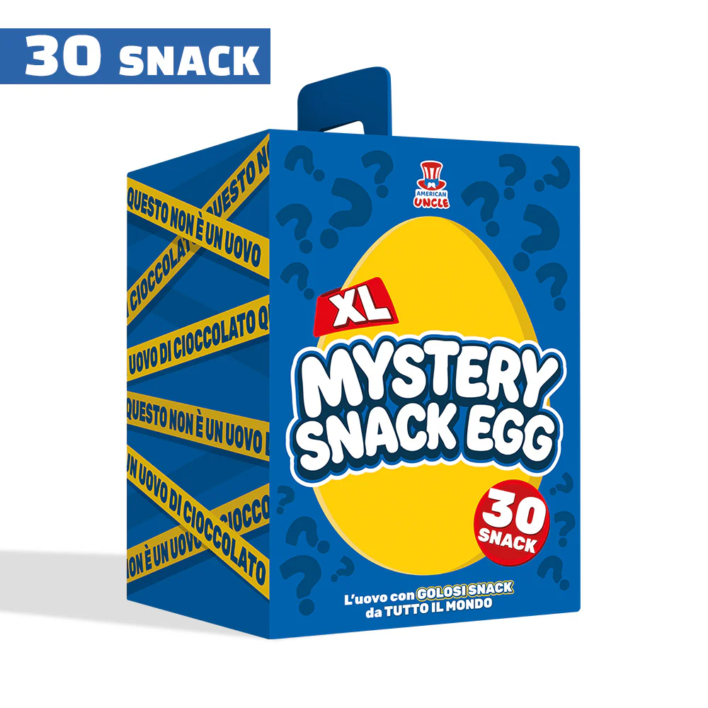 AU Mystery Snack Egg XL, uovo da 30 snack dolci e salati a sorpresa