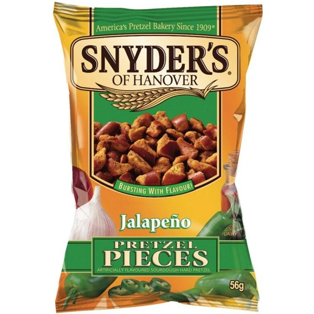 Snyder's Jalapeño, pretzel al peperoncino verde Jalapeño da 56g