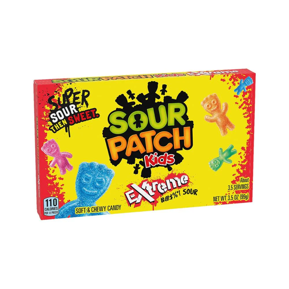 Sour Patch Kids Extreme, caramelle frizzanti e gommose alla frutta da 99g