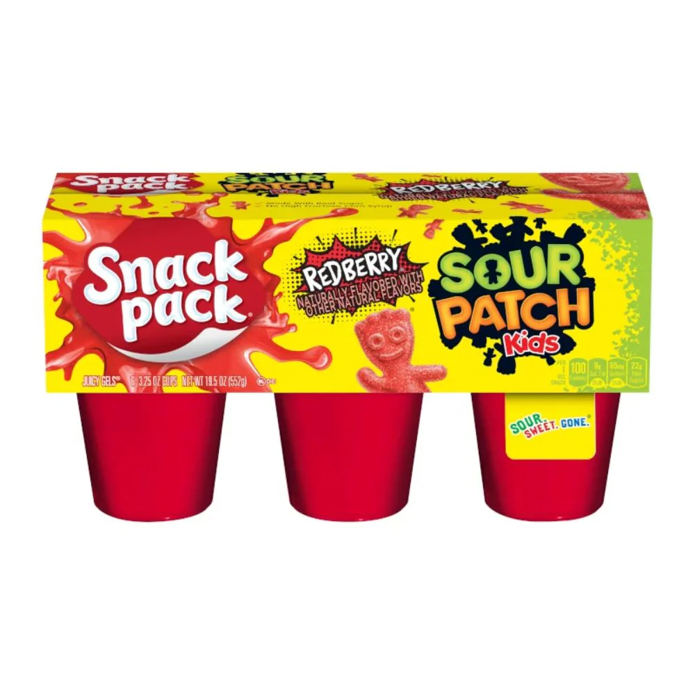Sour Patch Kids Redberry, tris di gelatine al gusto di mirtillo rosso da 552g