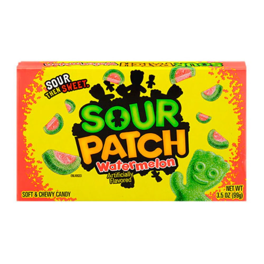Sour Patch Watermelon, caramelle aspre all'anguria da 99g