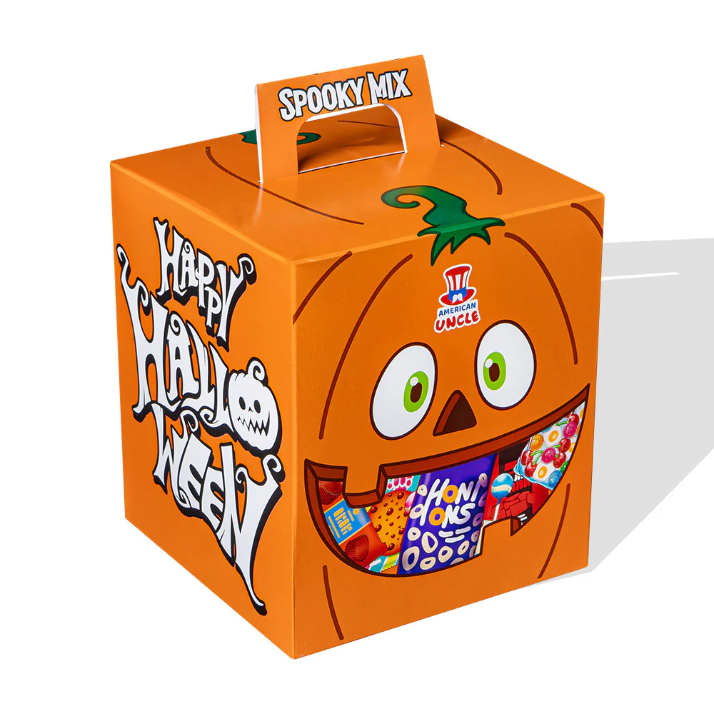 American Uncle Spooky Mix, assortimento a sorpresa di 10 snack internazionali dolci e salati
