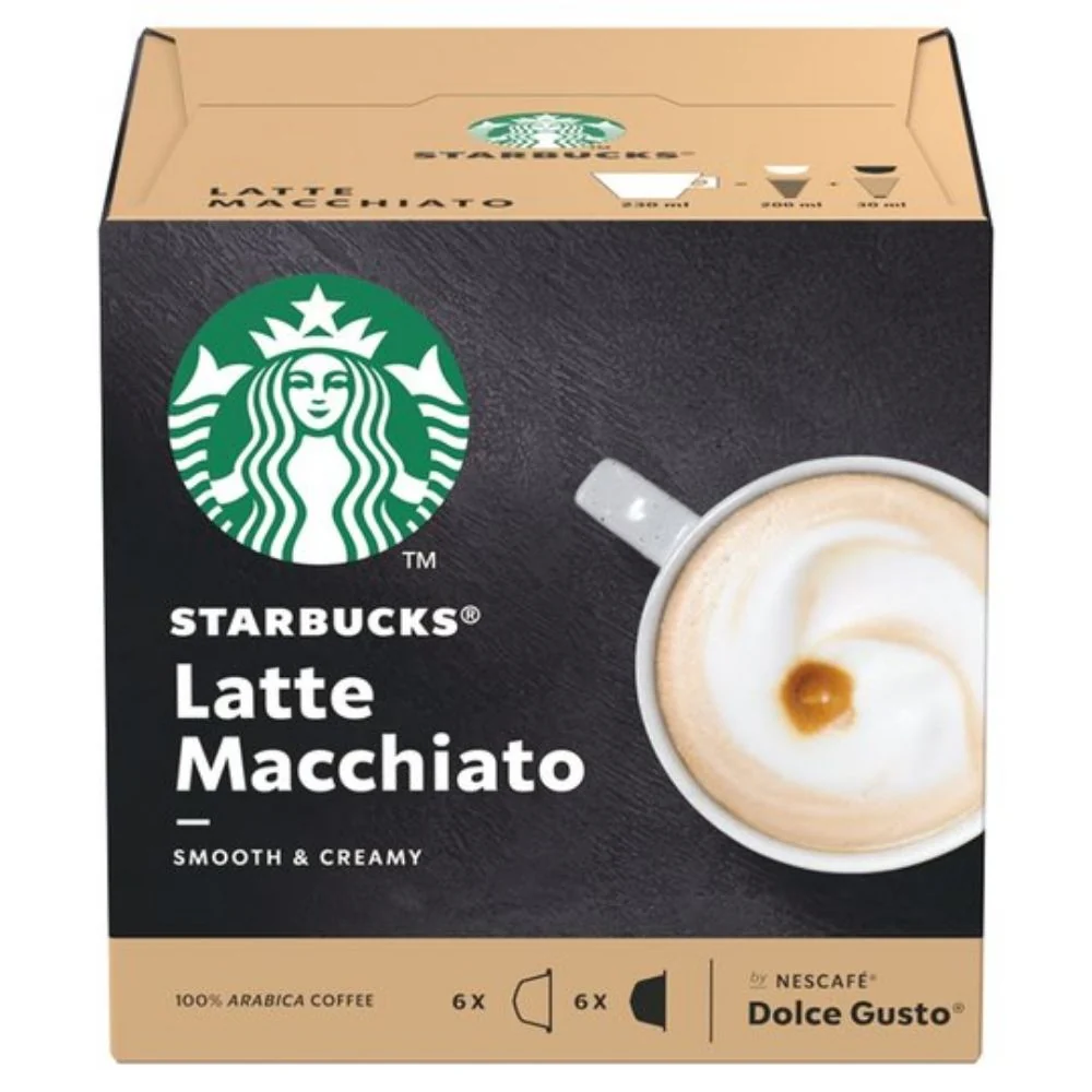 Starbucks Dolce Gusto Latte Macchiato, 12 capsule by Nescafè