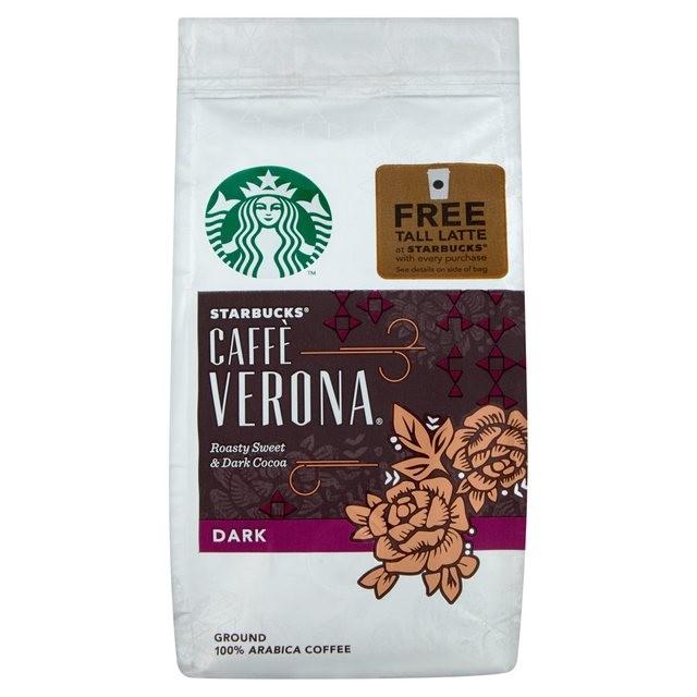 Starbucks Coffee Verona Dark, preparato in polvere per caffè al cacao fondente da 200g