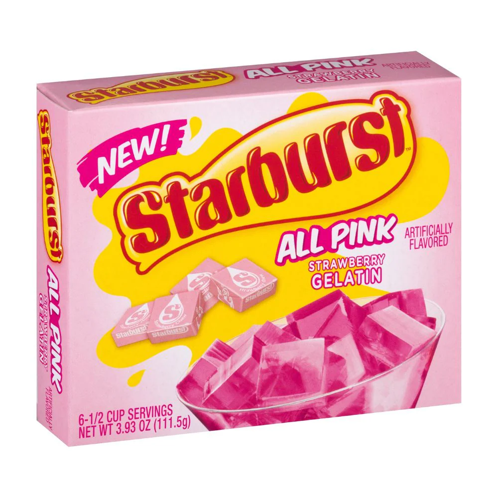 Starburst All Pink Strawberry, gelatina alla fragola da 111.5g
