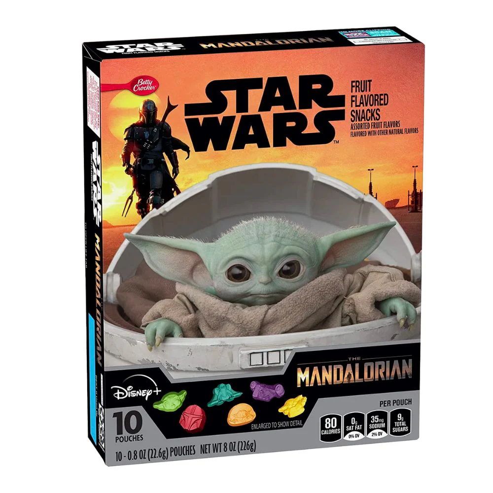 Starwars Fruit Flavored Snacks, caramelle con forme di starwars alla frutta da 226g