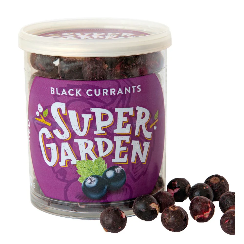 Super Garden Black Currants Freeze-Dried, ribes nero liofilizzati da 30g