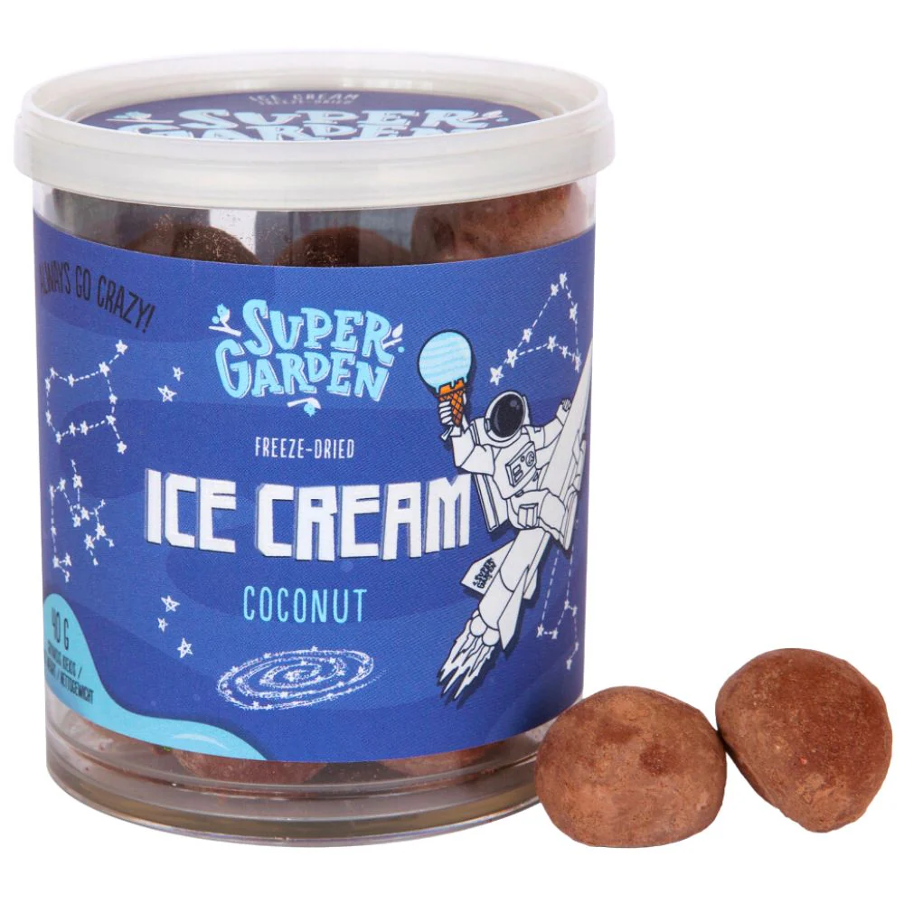 Super Garden Ice Cream Coconut, gelato liofilizzato al gusto di cocco da 40g