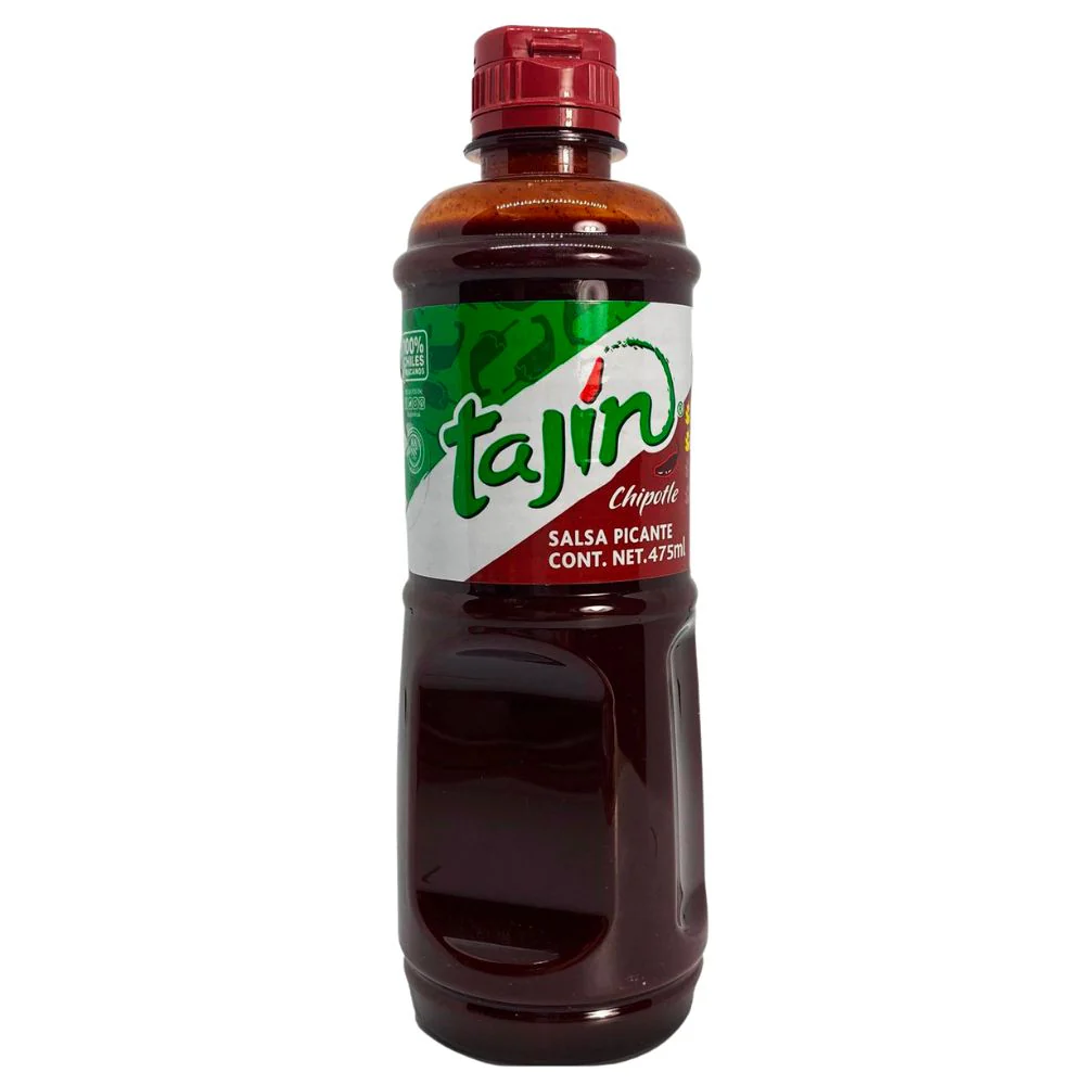Tajin Salsa Picante Chipoltle Adobado, salsa piccante al gusto chipotle da 475ml