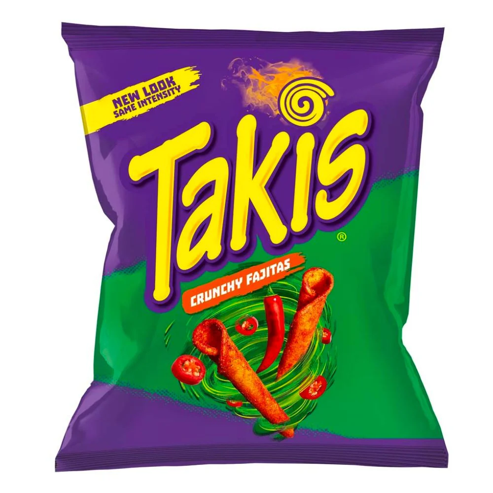 Takis Fajitas, riccioli di tortillas piccanti al gusto di fajitas da 92g