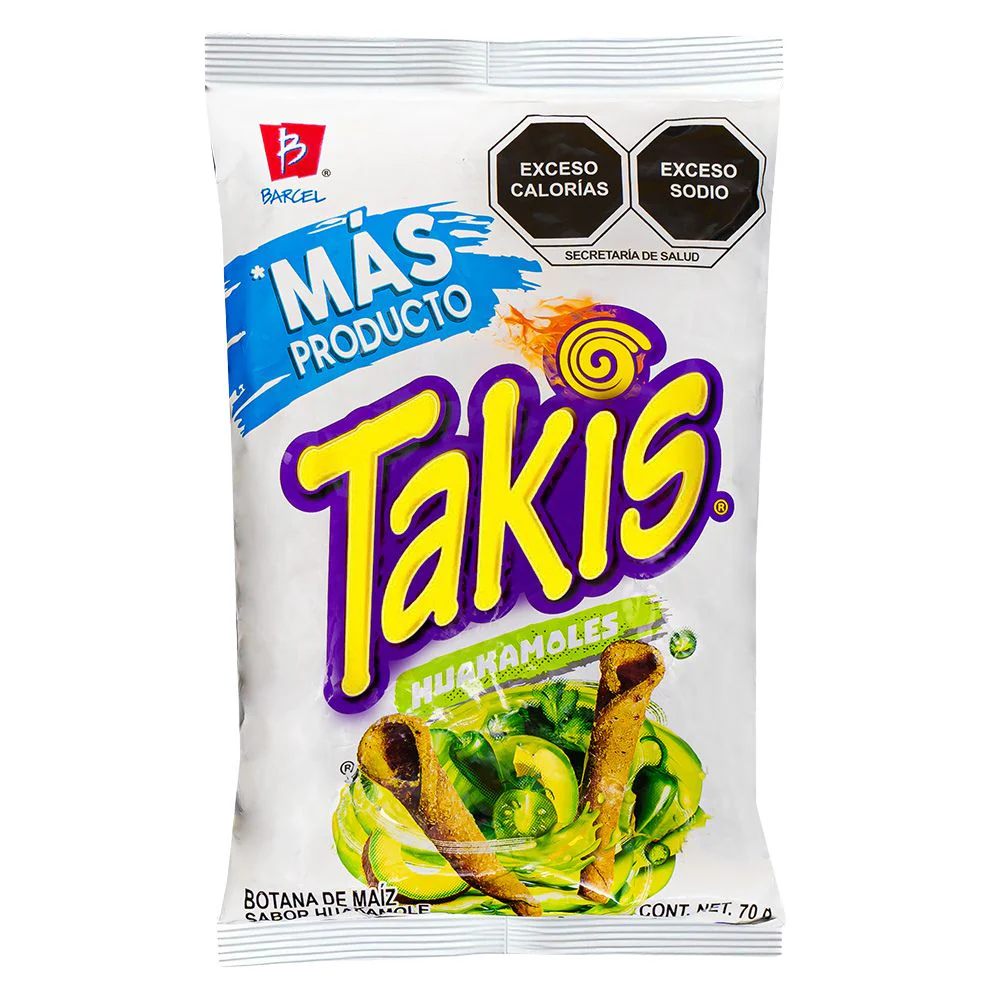 Takis Huakamoles, tortillas al gusto di guacamole da 70g