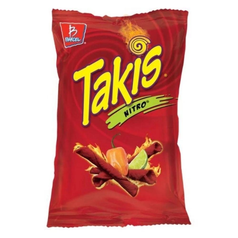 Takis Nitro Habanero & Lime Tortilla Chips, confezione di tortillas piccanti al lime da 113g