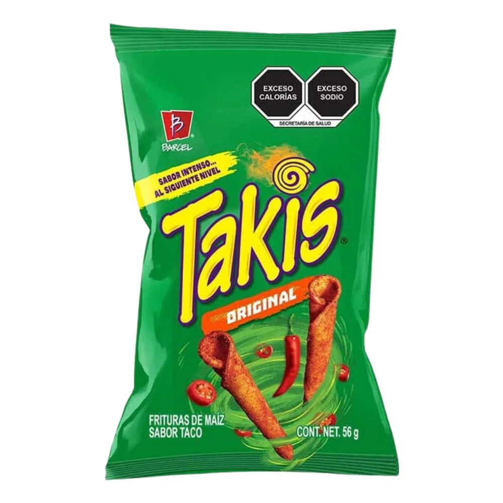 Takis Original, riccioli di tortillas piccanti da 56g