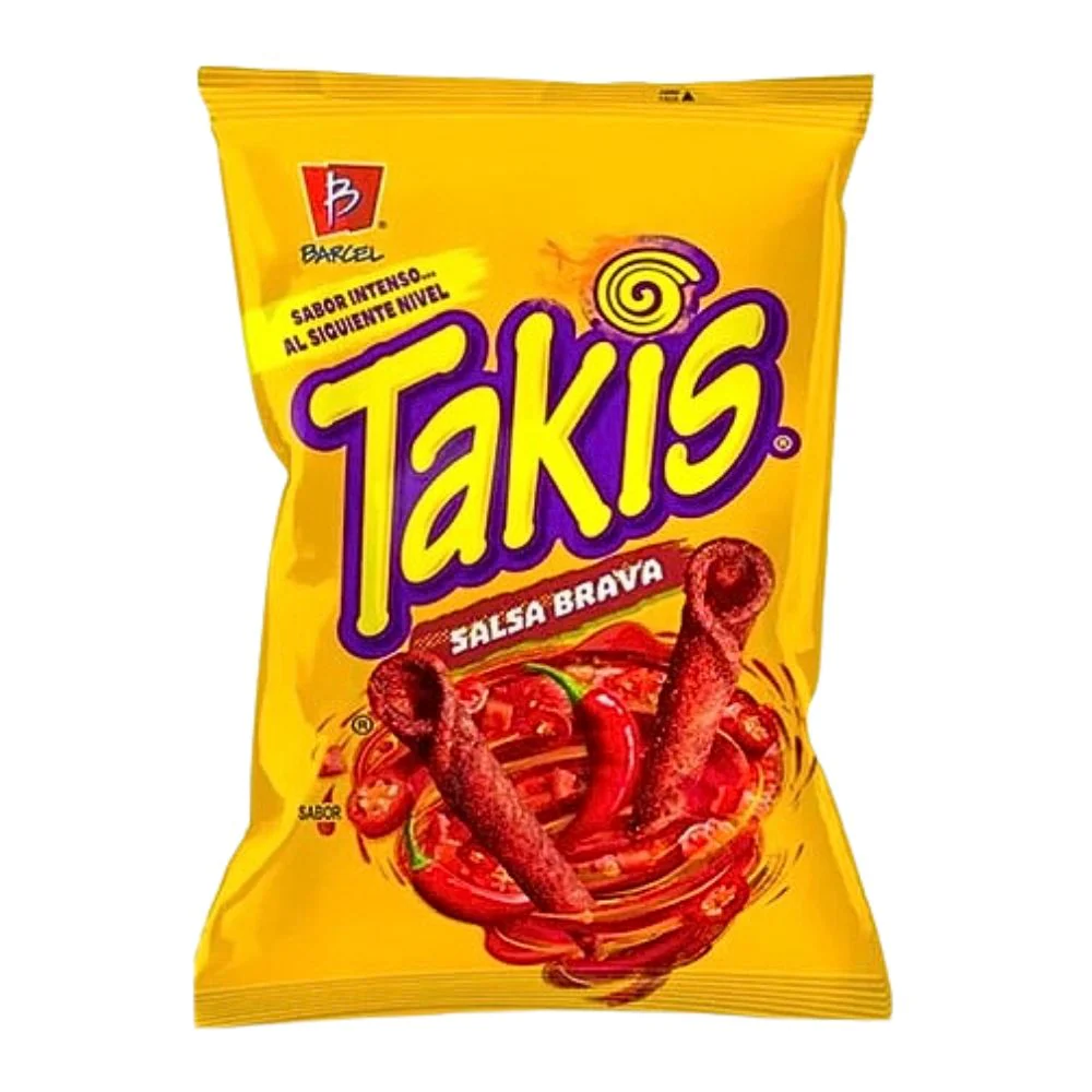 Takis Salsa Brava, riccioli di tortillas piccanti al sapore di salsa brava da 65g