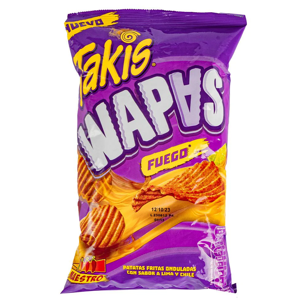 Takis Wapas Fuego, patatine piccanti al lime da 80g
