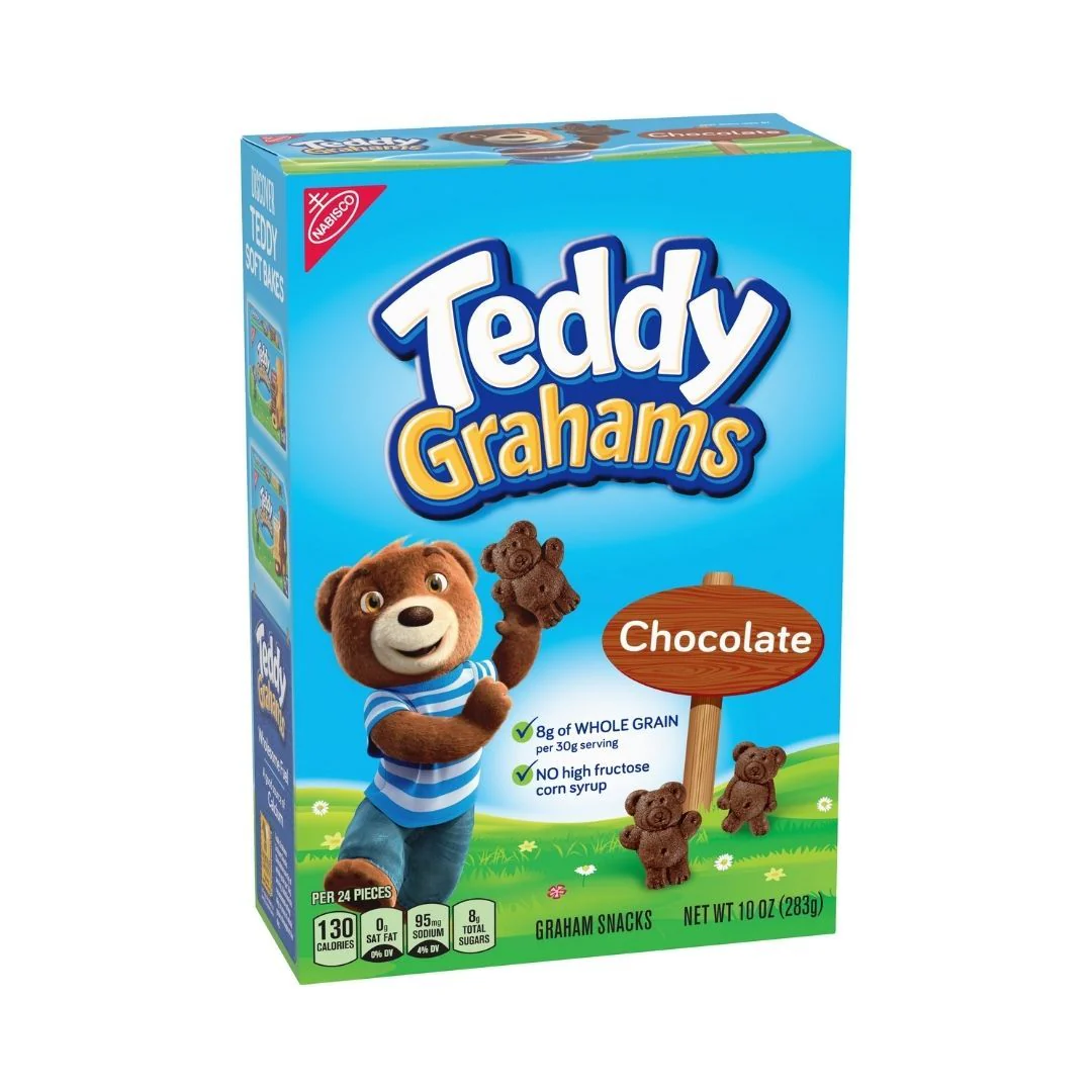 Teddy Grahams Chocolate,  biscottini al cioccolato a forma di orsetto Teddy da 283g
