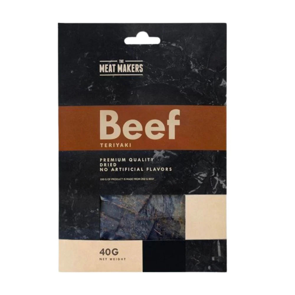 The Meat Makers Teriyaki, carne essiccata all'aroma di salsa teriyaki da 40g
