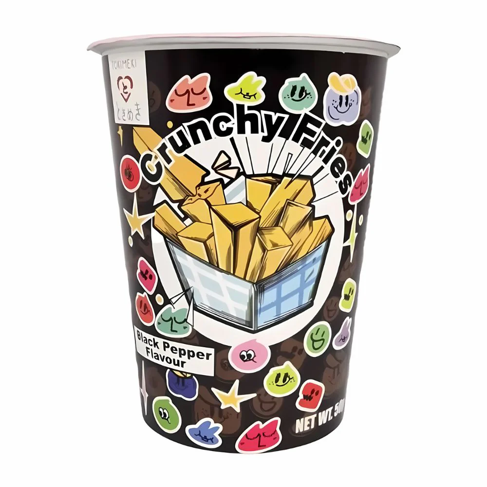 Tokimeki Crunchy Fries Black Pepper, patatine croccanti al gusto di pepe da 50g