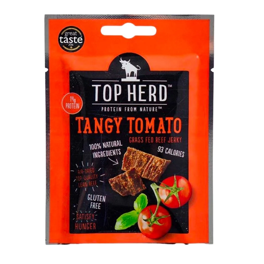 Top Herd Beef Tangy tomato, carne di manzo al pomodoro piccante da 35g