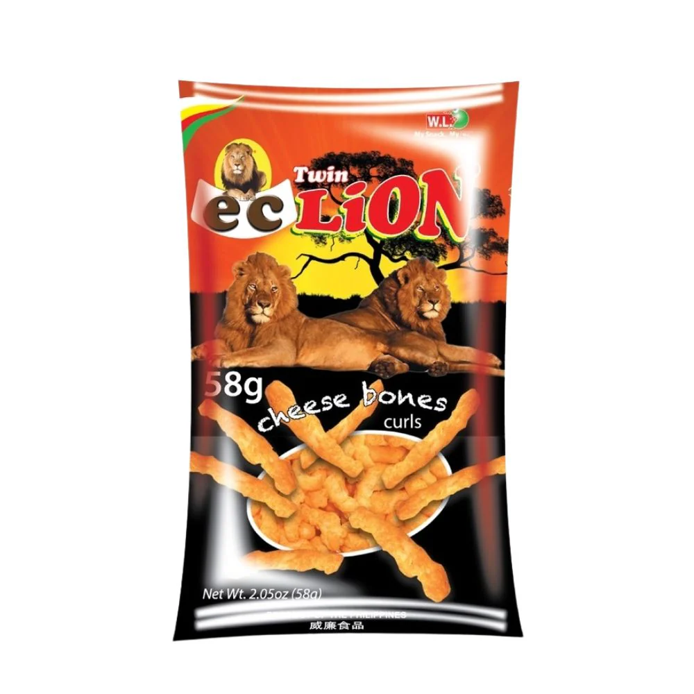 Twin Lion Cheese Bones Curls, patatine al formaggio da 58g