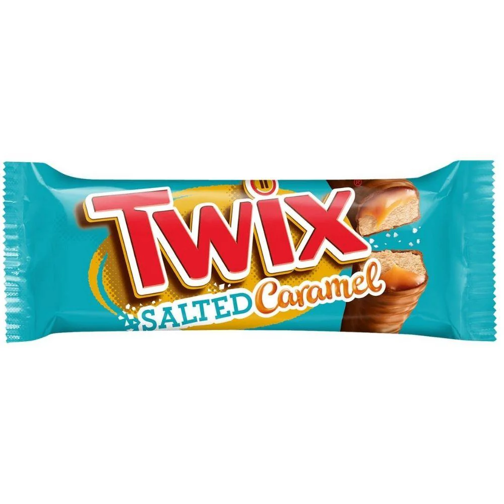 Twix Salted Caramel, barrette al cioccolato ripiene di caramello salato da 46g