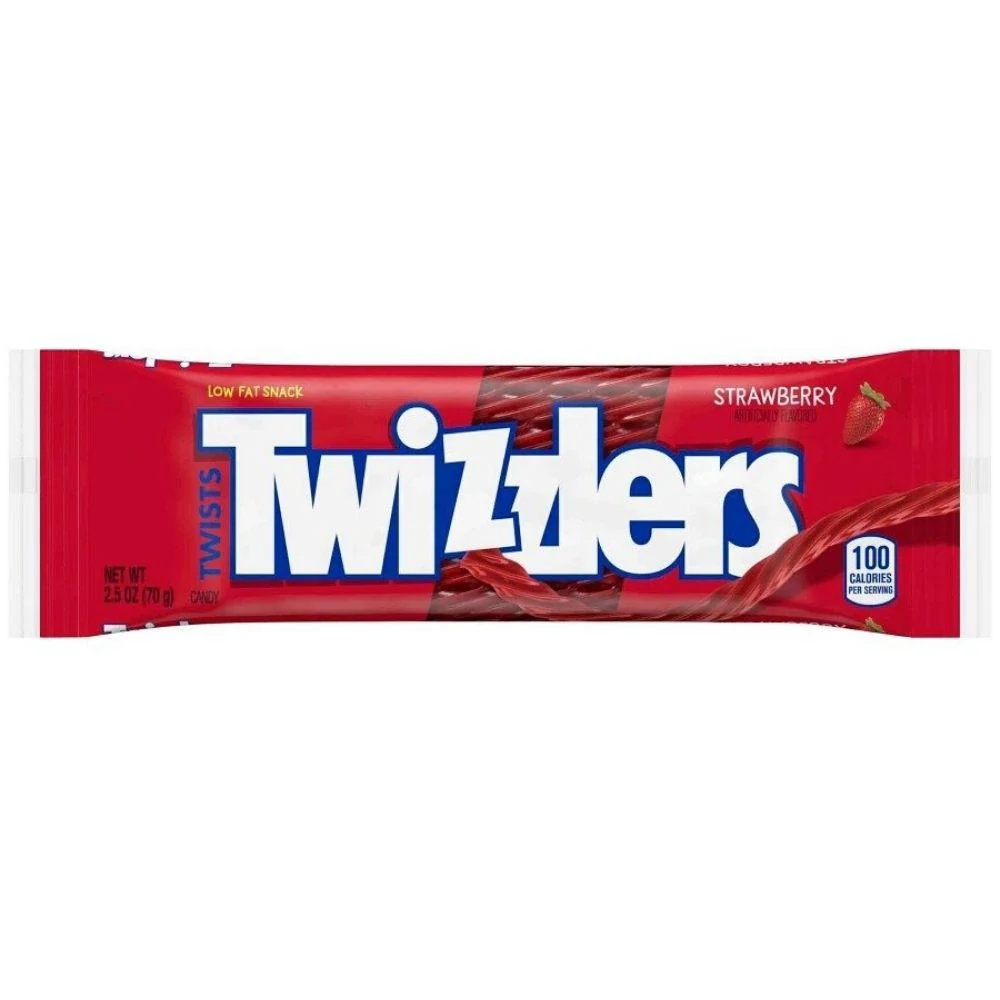 Twizzlers Strawberry, liquirizia alla fragola da 70g