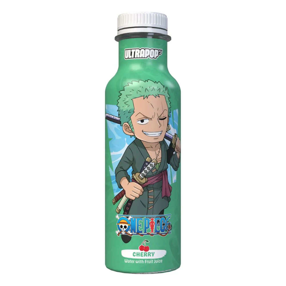 Ultra Pop One Piece Zoro Cherry, bevanda al gusto di ciliegia da 330ml