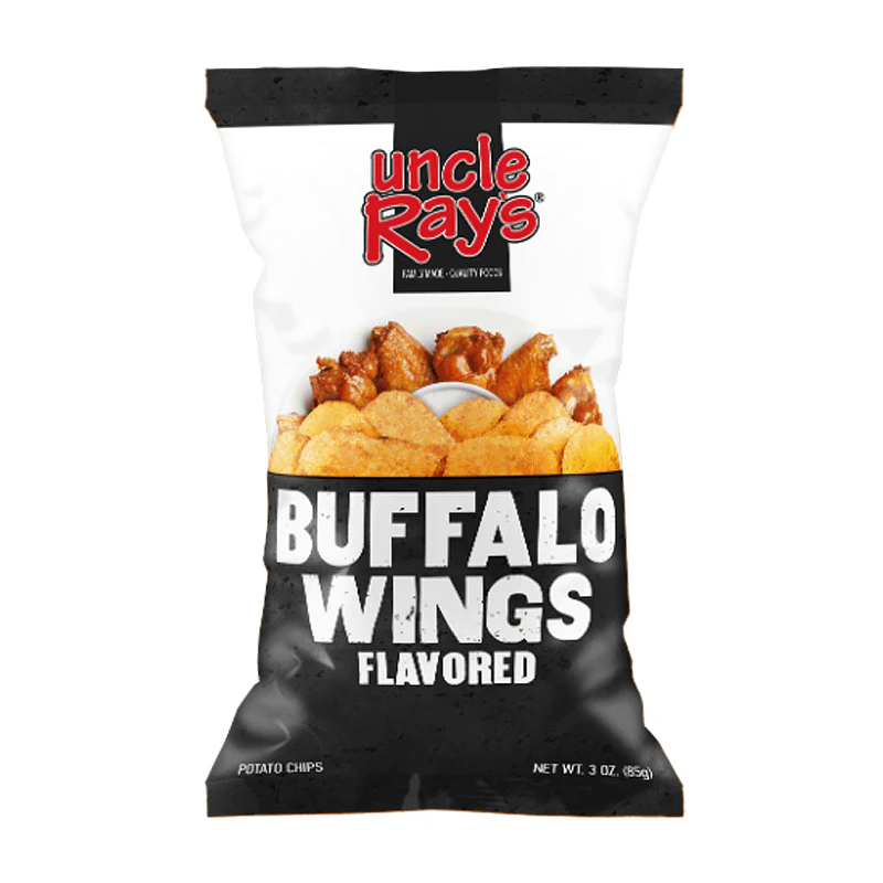 Uncle Ray's Buffalo Wings Flavored, patatine al buffalo da 120g