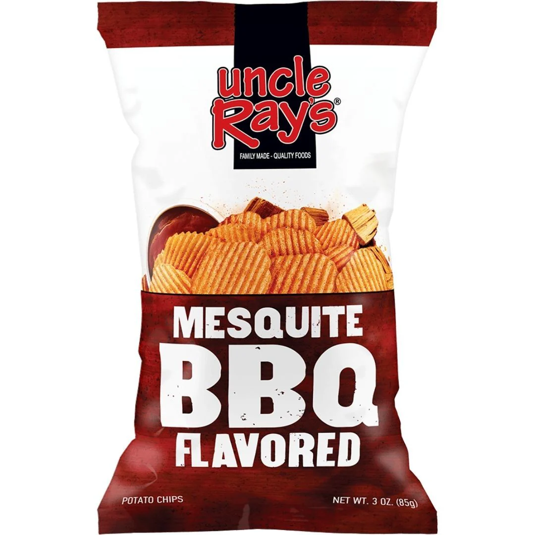 Uncle Ray's Mesquite BBQ Flavored, patatine al BBQ da 127.5g