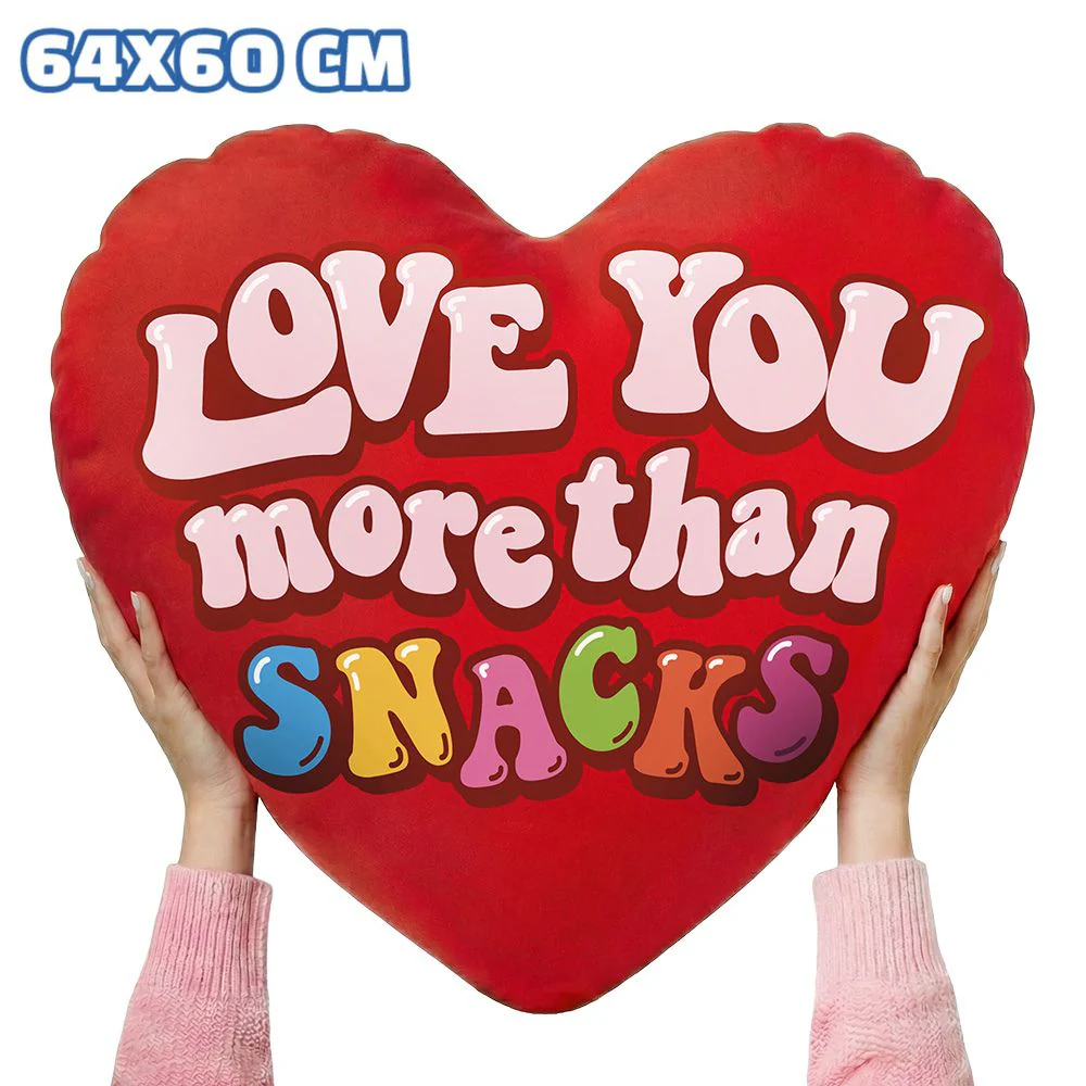 Valentine’s Heart XXL, cuscino a forma di cuore con 70 snack dolci e salati a sorpresa - Image 3