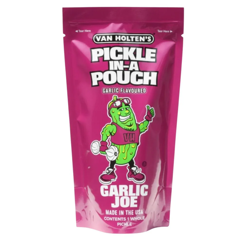 Van Holten's King Size Pickle - Garlic Joe, cetriolo monoporzione all'aglio in sottaceto da 167g