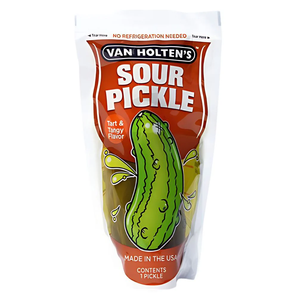 Van Holten's Sour Pickle Tart and Tangy, cetriolo piccante monoporzione in sottaceto