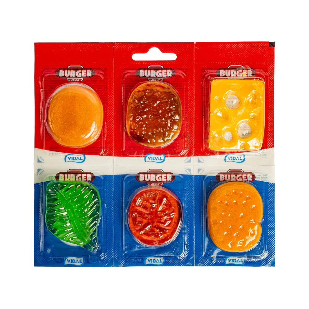 Vidal Burger Jelly, caramelle gommose dalla forma di burger da 66g