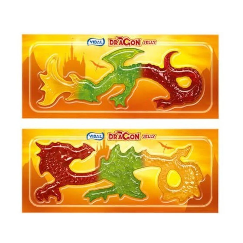 Vidal Dragon Jelly, caramelle gommose dalla forma di drago da 66g