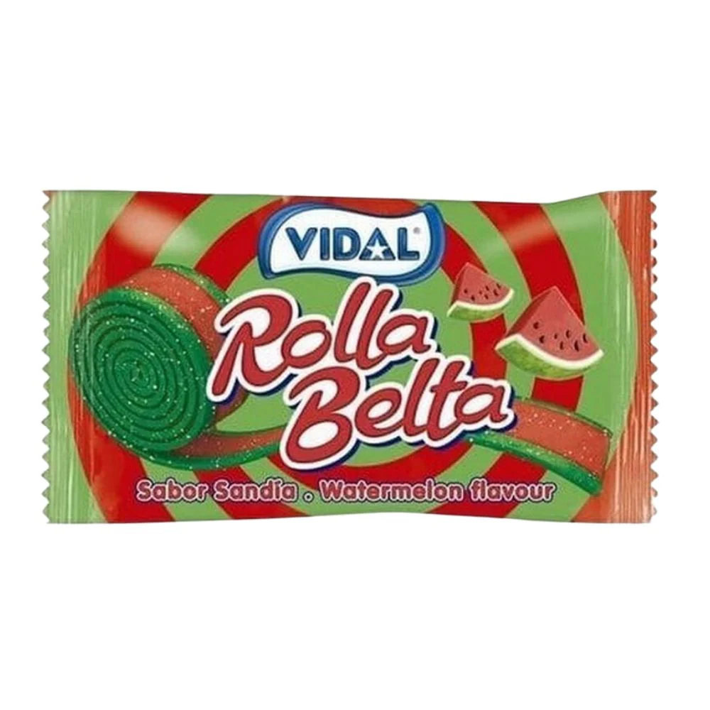 Vidal Rolla Belta Watermelon, caramella gommosa al gusto di anguria da 19g