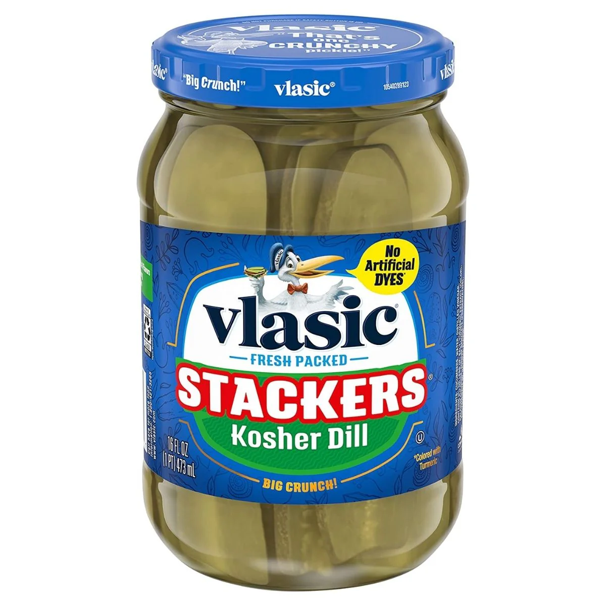 Vlasic Dill Kosher Stackers, cetrioli sott'aceto da 473ml