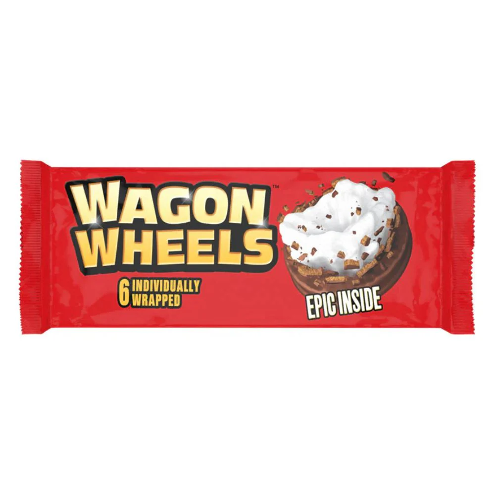 Wagon Wheels Original, biscotto ripieno di marshmallow e ricoperto di cioccolato da 236g