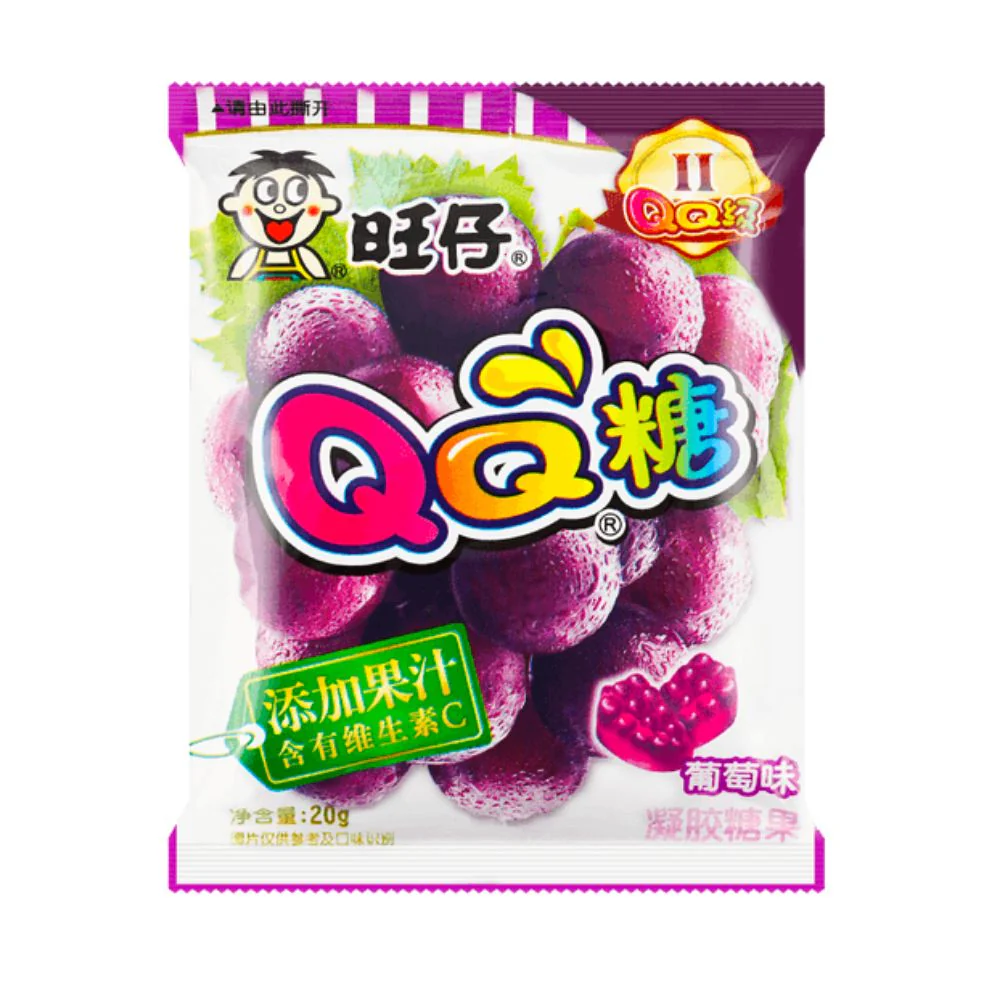 Want Want Grape, gelatine al gusto uva da 20g