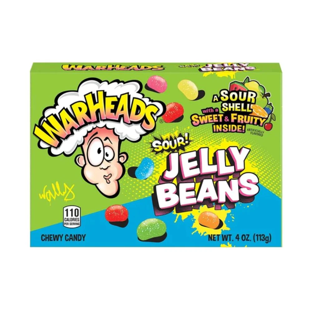 Warheads Sour Jelly Beans, caramelle aspre alla frutta da 113g
